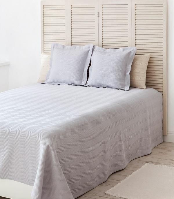 Покрывало хлопковое тонкое DACHA серое 150х220 от Luxberry (Португалия ...